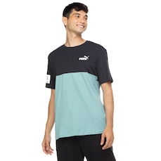 Camiseta Puma Manga Curta Power Colorblock - Masculina
