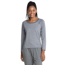 Camiseta Oxer Manga Longa Essential Confort - Feminina