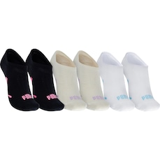 Kit de Meias Puma Esportiva Sapatilha com 3 Pares 34 a 39 - Feminina