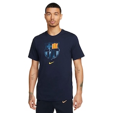 Camiseta Barcelona Nike Manga Curta Crest 22 - Masculina