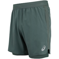 Bermuda ASICS Masculina 7" 2 Em 1 Mesh Lateral