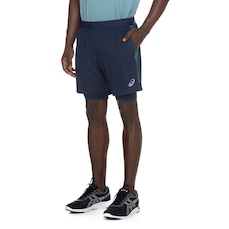 Bermuda ASICS Masculina 7" 2 Em 1 Mesh Lateral