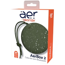 Caixa de Som Bluetooth Aer Geonav Aerbox 2 5W RMS à Prova D'água