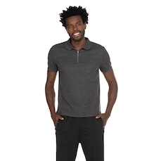 Camisa Polo Oxer Manga Curta Ziper - Masculina