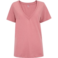Camiseta Cava Tradicional Oxer Manga Curta Decote V Sportive - Feminina