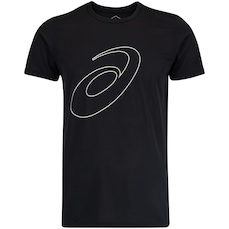 Camiseta ASICS Manga Curta Logo Espiral Crepe - Masculina