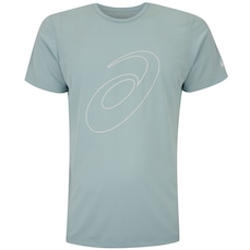 Camiseta ASICS Manga Curta Logo Espiral Crepe - Masculina