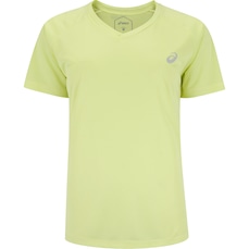 Camiseta ASICS Manga Curta Basic Logo Feminina