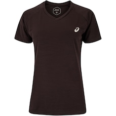 Camiseta ASICS Manga Curta Basic Logo Feminina