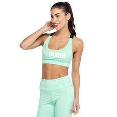 Top Fitness com Bojo Puma Mid Impact Fit Bra - Adulto