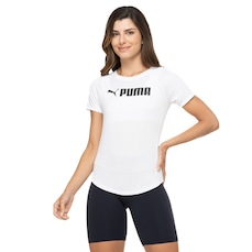 Camiseta Puma Manga Curta Fit Logo Tee - Feminina