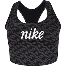 Top Fitness Nike Plus Size Dri-Fit Swsh Icom AOP GX BRA - Adulto