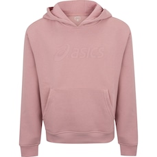Blusa de Moletom Infantil ASICS com Capuz Canguru