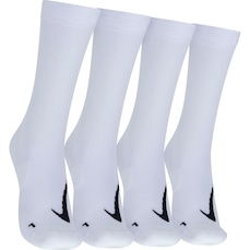 Kit de Meia Nike Cano Alto Multiplier Crew - Adulto - 2 Pares