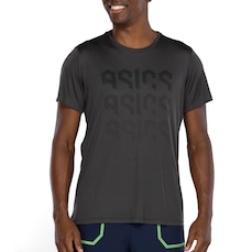 Camiseta Masculina ASICS Manga Curta Logo Ao Cmc Ct