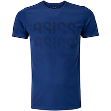 Camiseta Masculina ASICS Manga Curta Logo Ao Cmc Ct