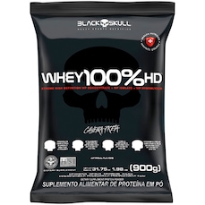 Whey Protein Black Skull Baunilha Whey 100% HD - Refil - 900g