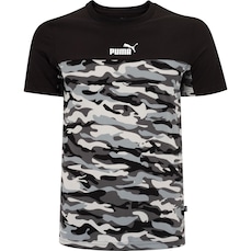 Camiseta Masculina Puma Manga Curta Ess Block Camo