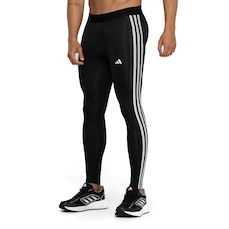 Calça Legging Masculina adidas Techfit 3 Listras