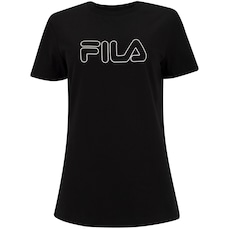Camiseta Feminina Fila Manga Curta Basic Outline