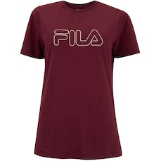 Camiseta Feminina Fila Manga Curta Basic Outline