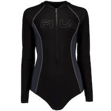 Maiô Feminino Fila Manga Longa Zip III