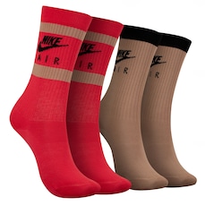 Kit de Meia Nike Cano Longo Everyday Essential Crew - Adulto - 2 Pares