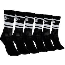 Kit de Meias Cano Alto Nike Essential Crew 3 Pares Adulto