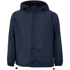 Jaqueta Corta-Vento Infantil Oxer com Capuz Packable