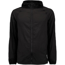Jaqueta Corta-Vento Masculina Oxer com Capuz Packable Tecido Plano Corrida