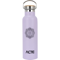 Garrafa Térmica Acte Tampa de Bambu - 600 ml