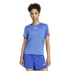Camiseta Feminina adidas Manga Curta Essentials 3 Listras