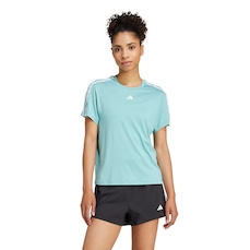Camiseta Feminina adidas Manga Curta Essentials 3 Listras