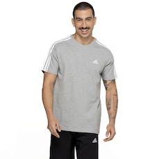 Camiseta Masculina adidas Manga Curta 3 Stripes