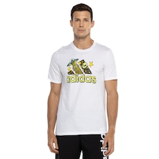 Camiseta Masculina adidas Manga Curta Doodle