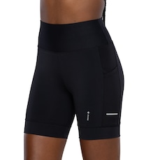 Bermuda Feminina Oxer Bolso Lateral Cós Médio Alta Compressão