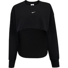 Blusa Cropped Feminina Nike Sportswear Flc Crew