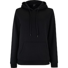Blusa de Moletom Feminino Oxer com Capuz Canguru Fleece
