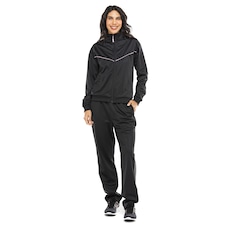 Conjunto de Agasalho Oxer Feminino Politrico Bolso Recortes