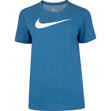 Camiseta Feminina Nike Manga Curta Dri-Fit Swoosh