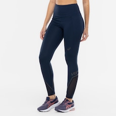 Calça Legging Feminina ASICS Recorte e Textura Alta Compressão
