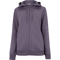 Jaqueta de Moletom Feminina ASICS com Capuz Canguru Fleece