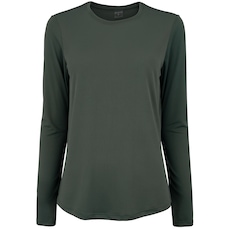 Camiseta Feminina Oxer Manga Longa Crepe Antiodor