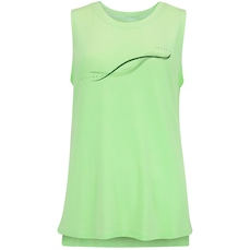 Camiseta Regata Feminina Oxer Alongada Estampada