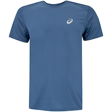 Camiseta Masculina ASICS Manga Curta Jacquard Anti Odor Cava Tradicional