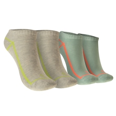 Kit 2 Pares de Meias Cano Baixo Linhas Tamanho 34-38 Oxer Adulto