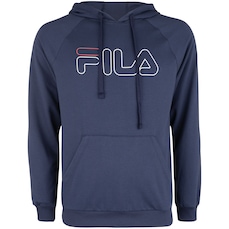 Blusão Masculino Fila com Capuz Letter Outline