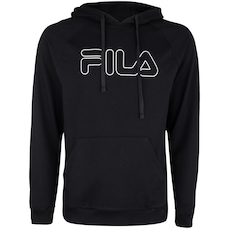Blusão Masculino Fila com Capuz Letter Outline