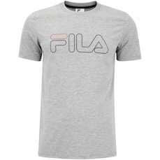 Camiseta Masculina Fila Manga Curta Letter Outline