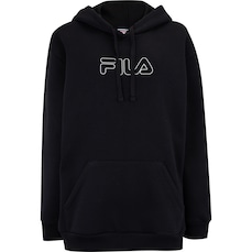 Blusão Feminino Fila com Capuz Letter Winter Outline